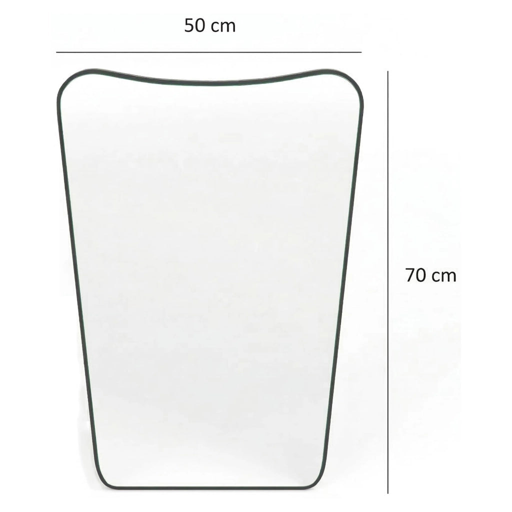 Pascelupo, Specchio Forma Rettangolare, 50x70h cm Nero