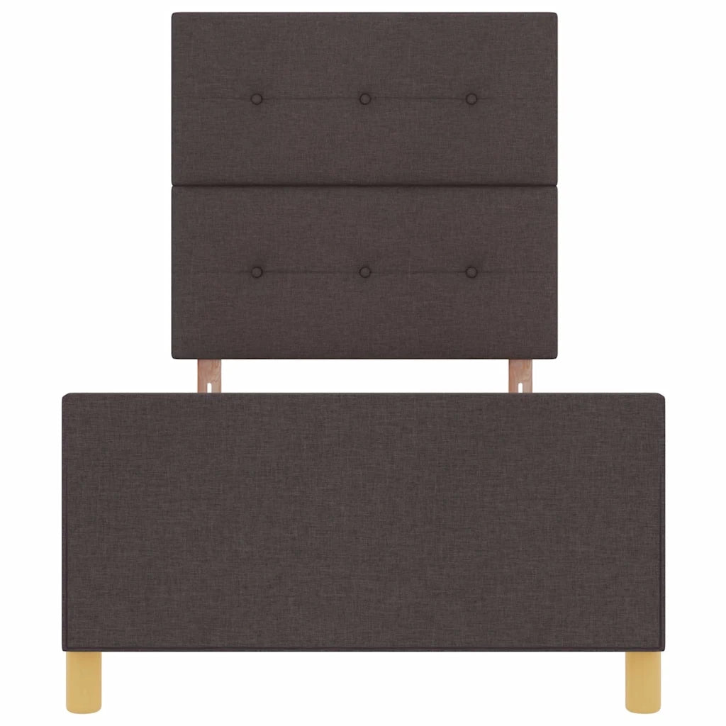 Struttura del letto Marrone scuro 80 x 200 cm Tessuto 3344686