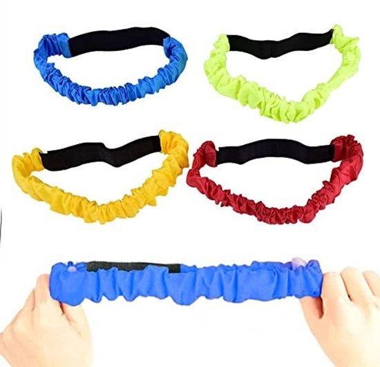 Cintura Sport Estensibile a Tre Punti - Adatta per Due Persone - Flessibile - Adatta per Bambini - Gioco di Squadra - Allenamento di Coordinazione - Tapis Roulant