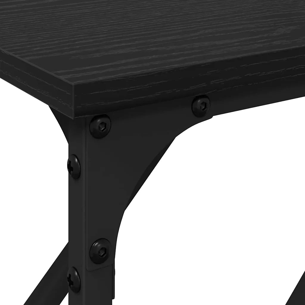 Tavolo Consolle | Tavolo d'Ingresso Rovere nero 180 x 23 x 75 cm