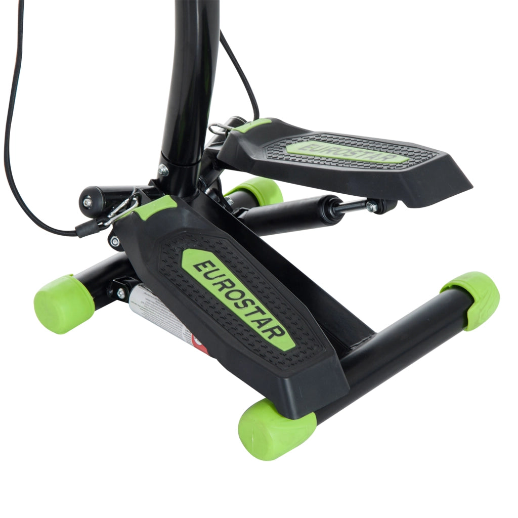 Stepper per Fitness con Manubrio ¨C Minimal ¨C Verde e Nero