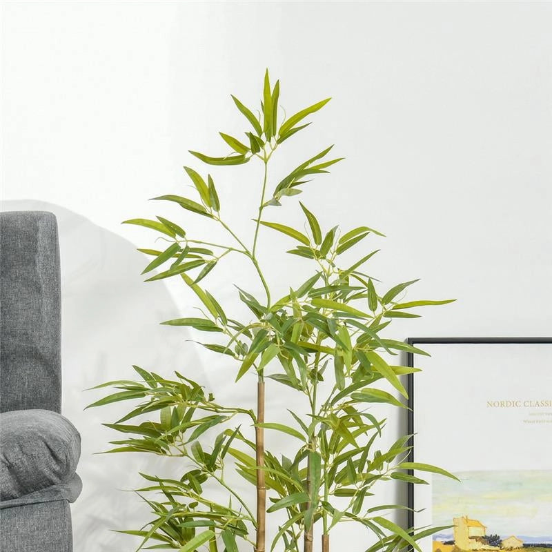 PIANTA ARTIFICIALE DI BAMBÙ ALTA 120 CM COLORE VERDE