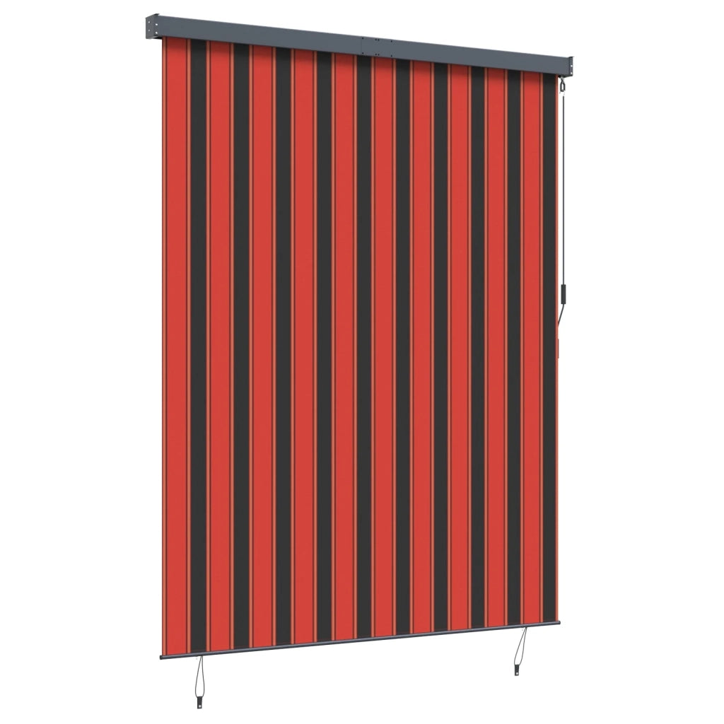 Tenda a rullo con tende Rigato Arancione e Marrone 200 x 250 cm 362098