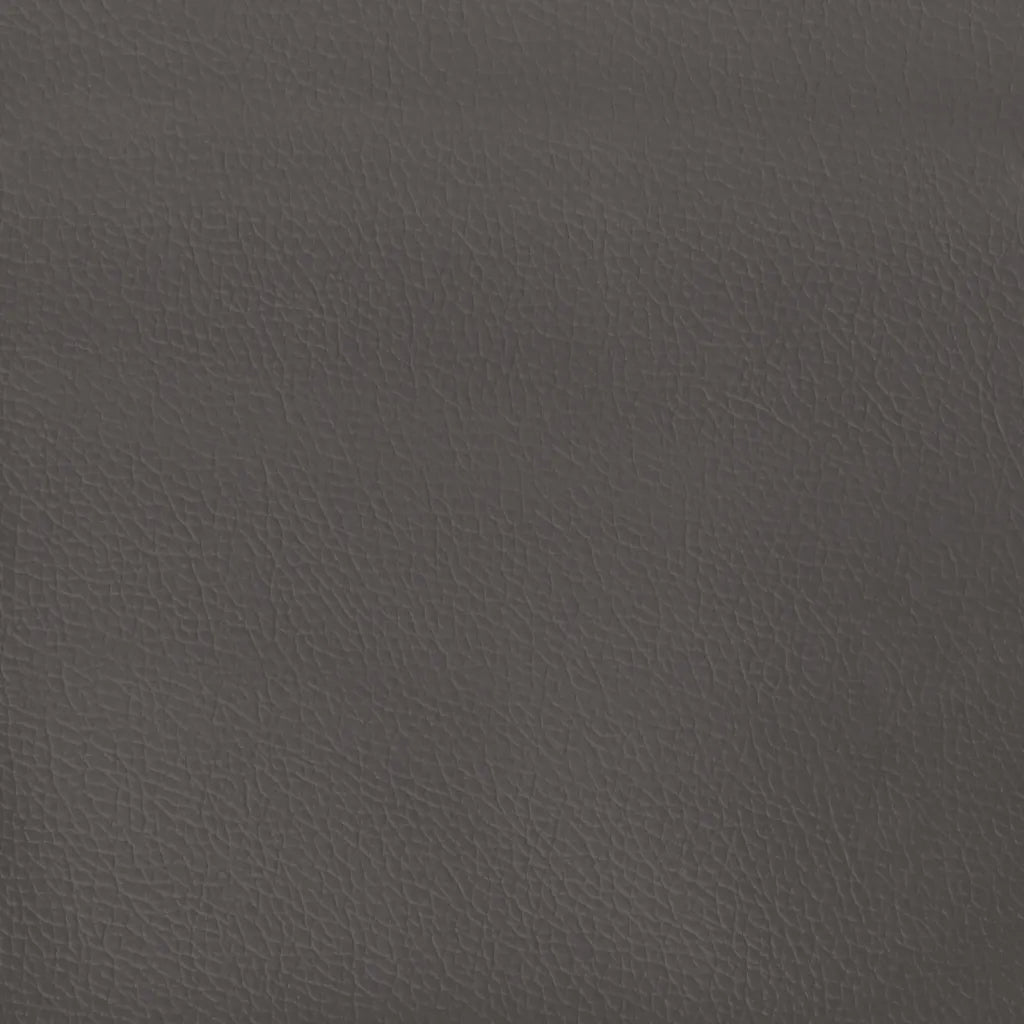 Poltrona con Poggiapiedi Grigio 60 cm in Similpelle