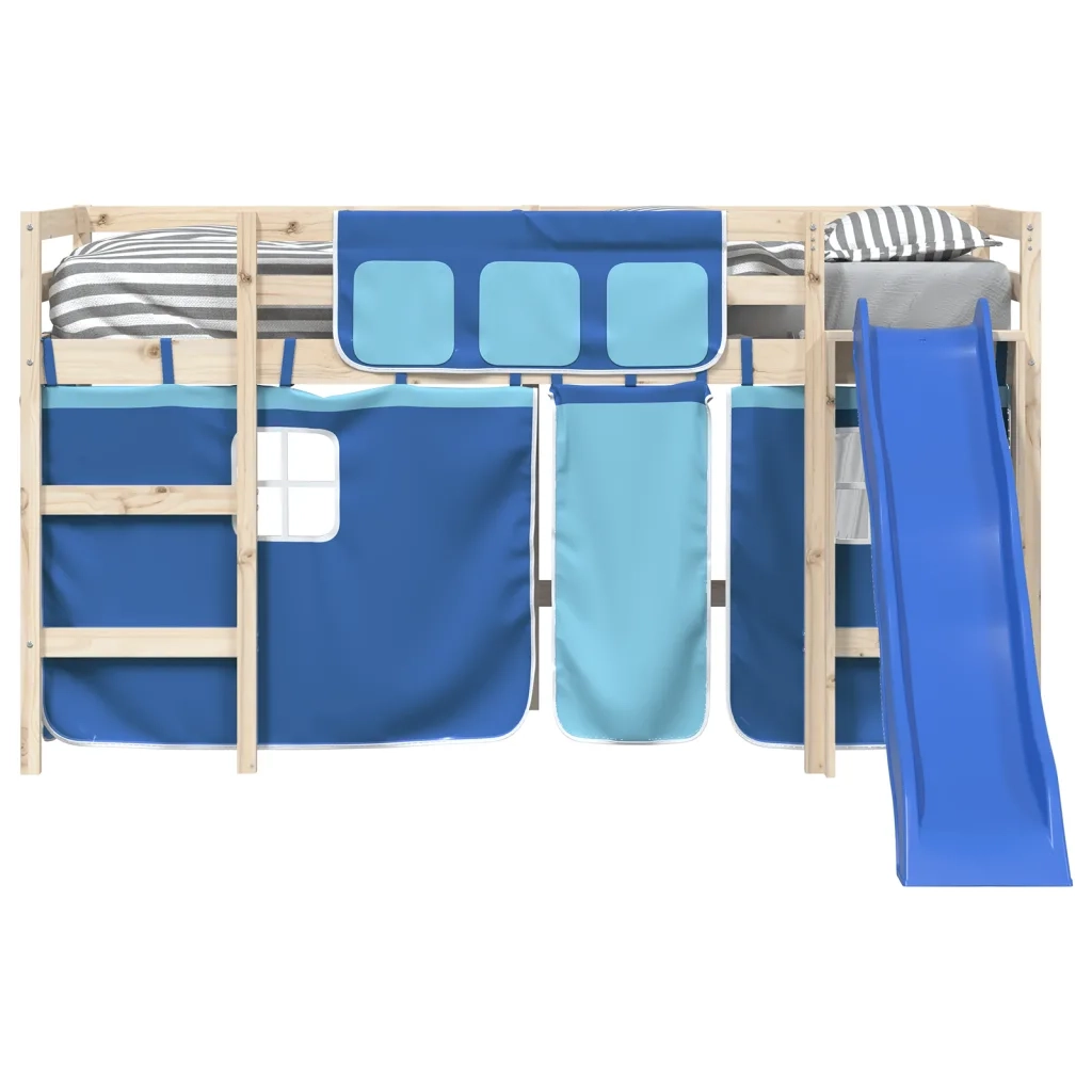 Tende per Letto a Soppalco Blu in Poliestere 835914