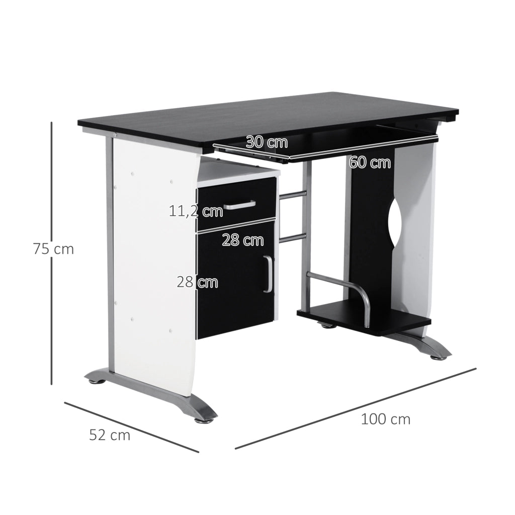 Scrivania per Computer ¨C Minimal ¨C Legno 100x52x75 cm