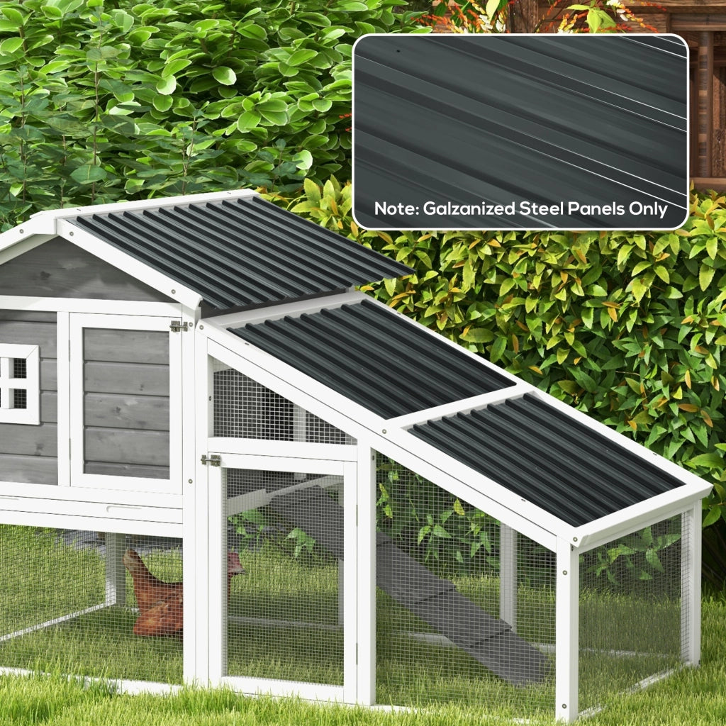 Set 12 Pannelli Recinzione Giardino ¨C Xylo ¨C Acciaio Galvanizzato Grigio Antracite 129x45 cm