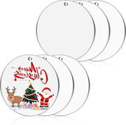 Piastrelle acriliche trasparenti a forma rotonda 15 cm - set da 6 pezzi per svariati utilizzi DIY e decorativi