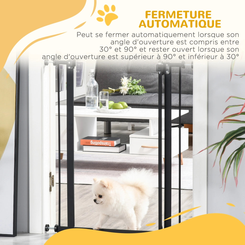 Barriera per cani estensibile ¨C zephmum ¨C Nero 74-80 cm