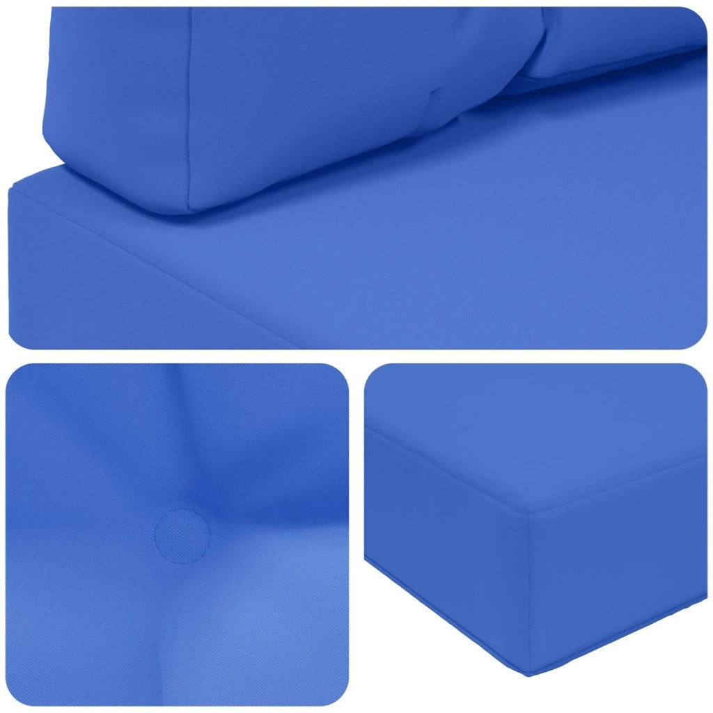 Cuscino per divano da esterno 3 pcs Turchese Poliestere 900777