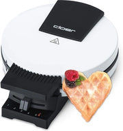 Wafeliera per Wafel di Cuore - 930W - 16 cm - Bianco