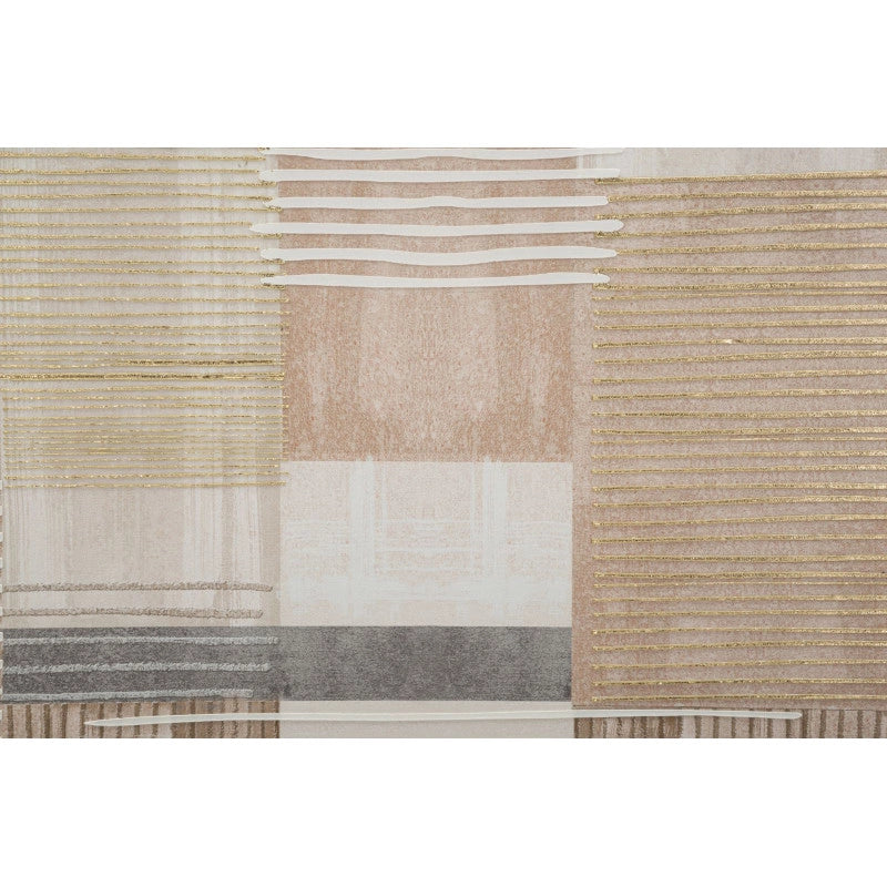 Stampa Dipinta Su Tela Lignes Con Cornice -b- cm 60x3x60