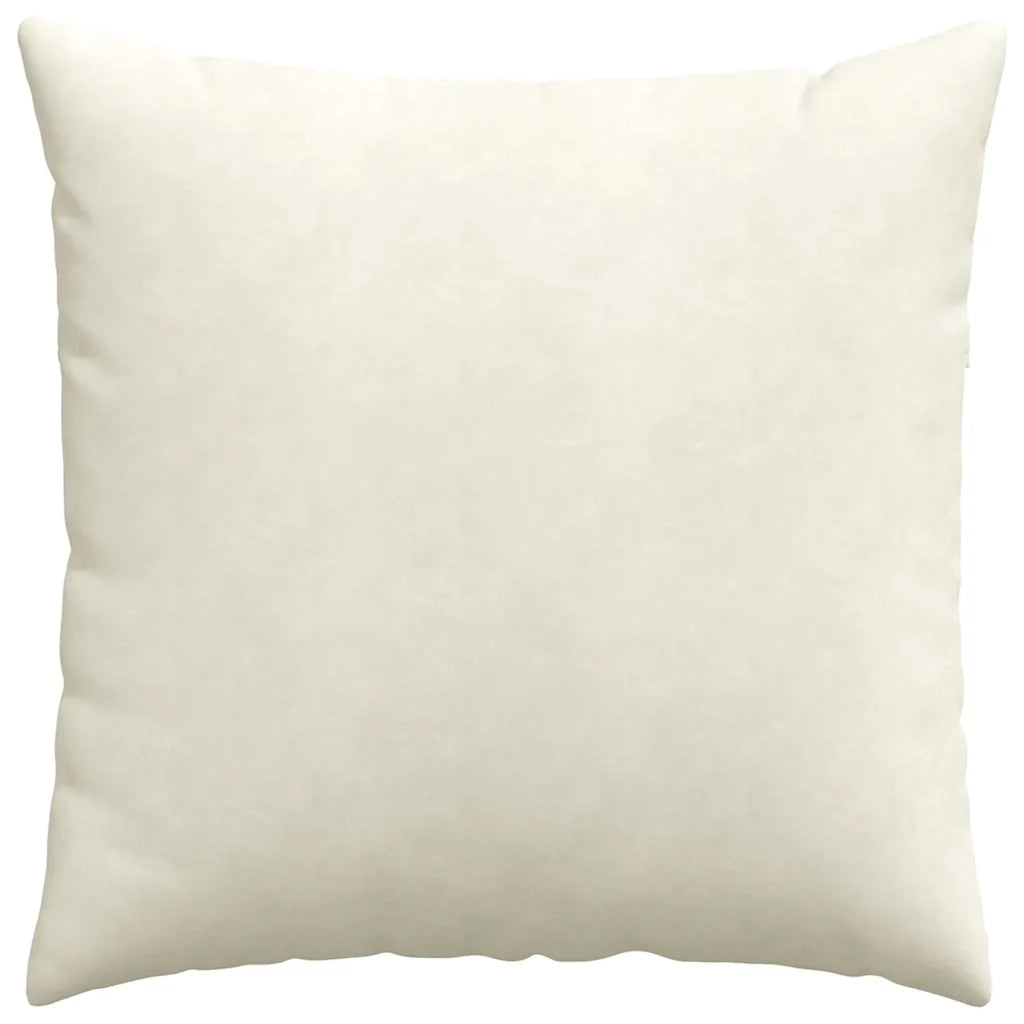 Cuscini da Divano 2 pz-Set di 2 Cuscini per Sofa Crema 80 x 80 cm Tessuto in Cords 469938