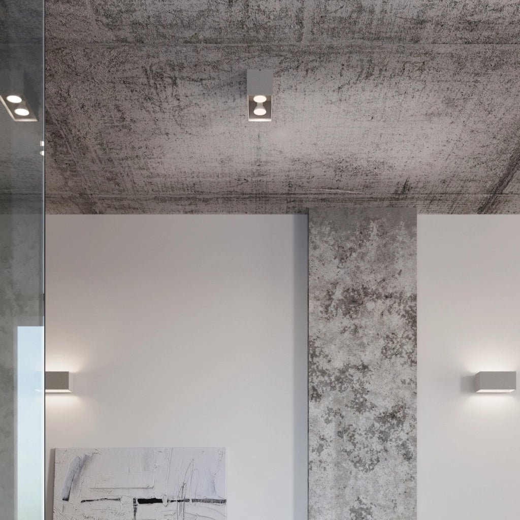 Lampada da soffitto QUAD grigio