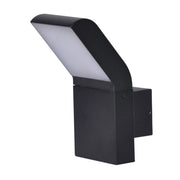 Applique esterno nero moderno LED 9W IP54 VIDAR Kaja