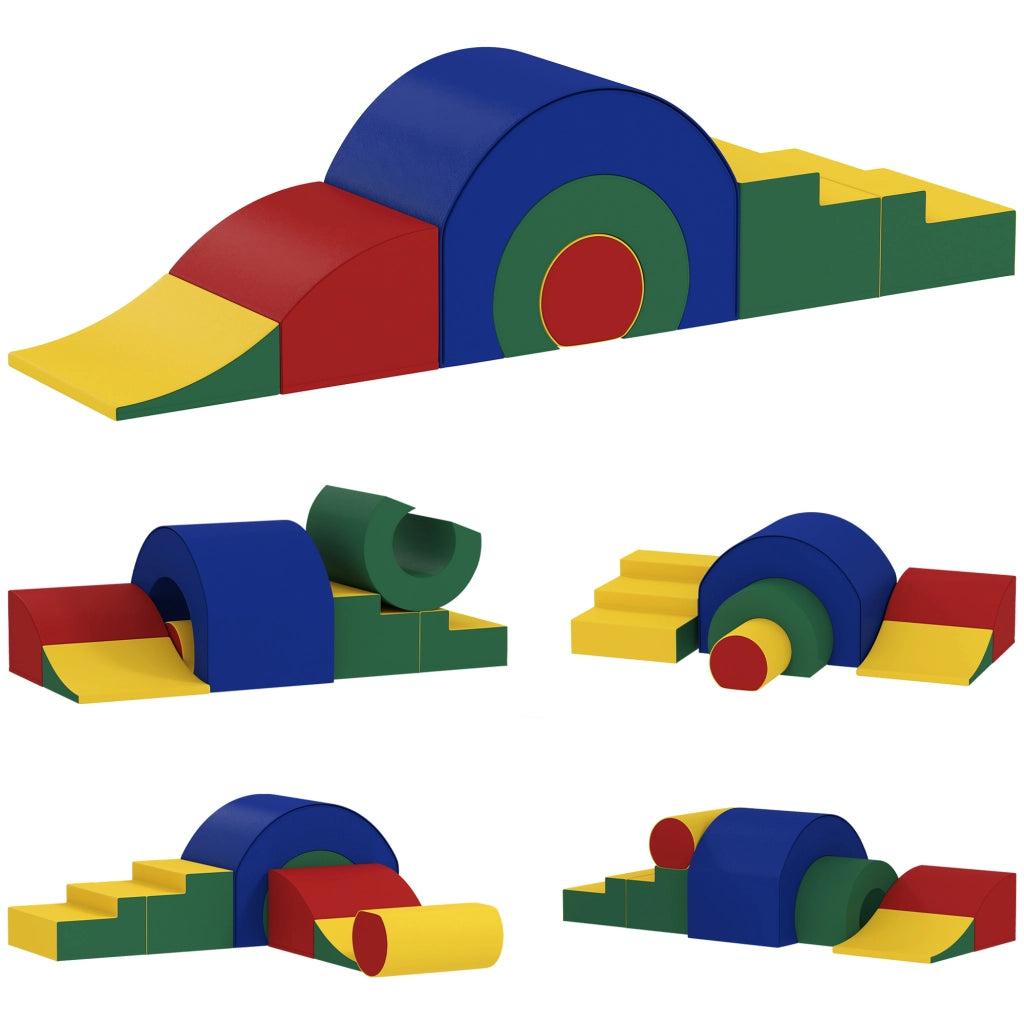 Giocattolo di arrampicata modulare per bambini ¨C zephmum ¨C multicolore 181x39x44 cm