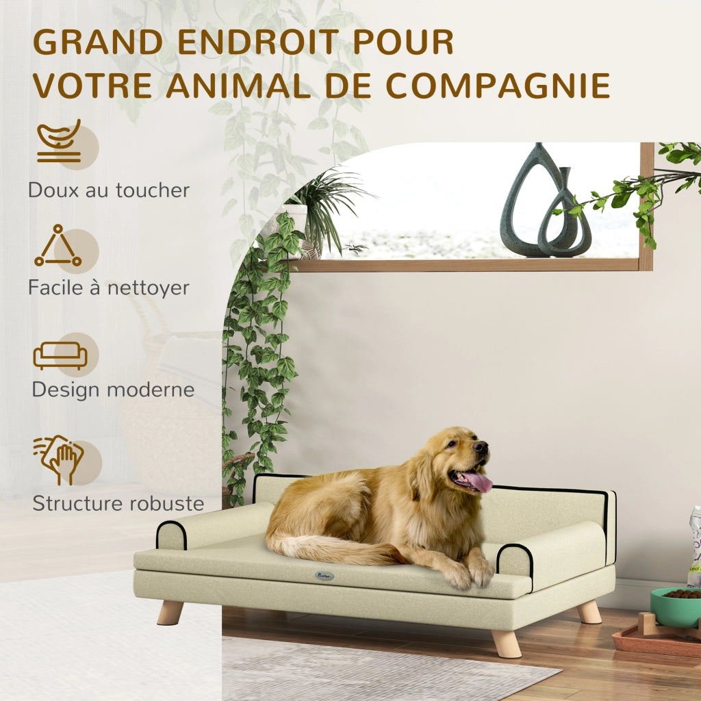 Divano per cani e gatti ¨C Minimal ¨C Beige 100x62x32