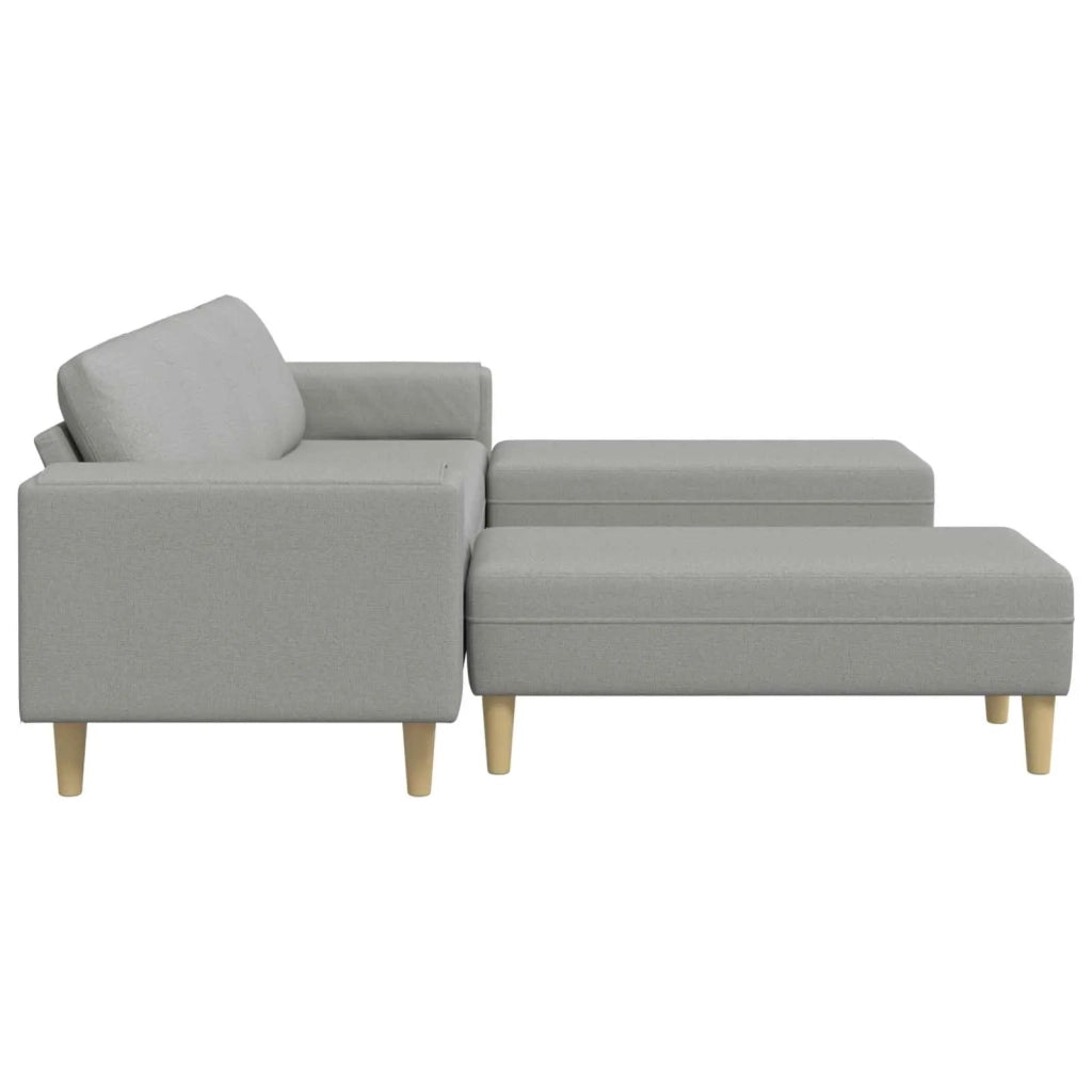 Divano per Soggiorno 3 pcs Grigio Nuvola 250 x 188 x 76 cm 3335120