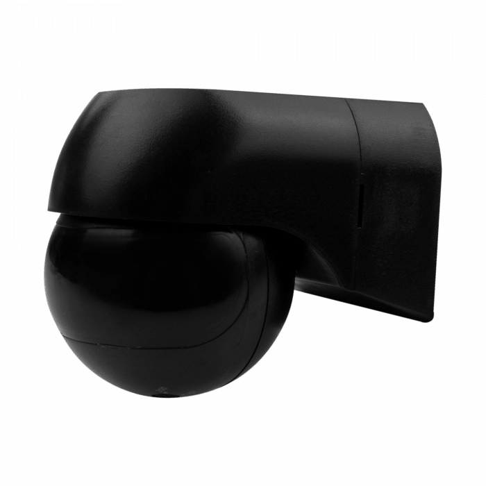 Sensore di movimento PIR esterno nero IP44 12m Ecolight