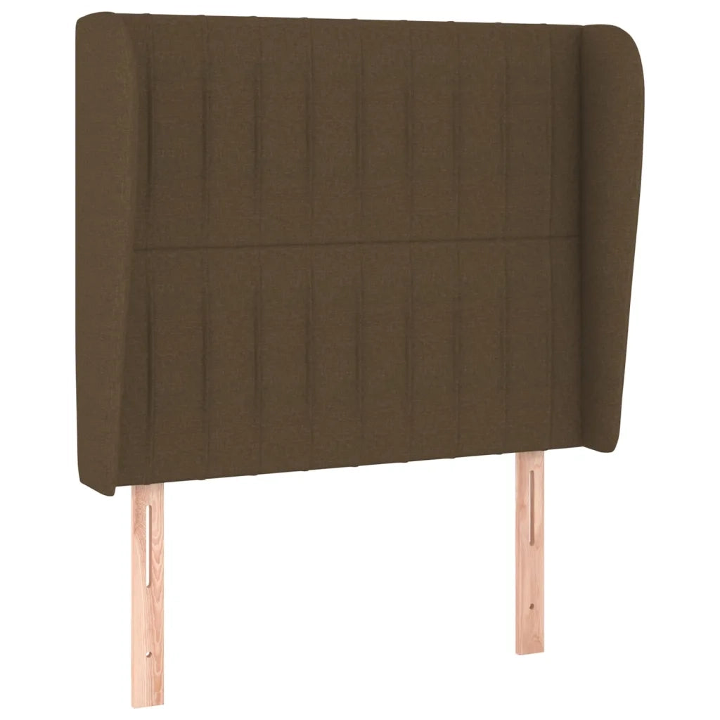 Giroletto a Molle con Materasso Marrone Scuro 80x200 cm Tessuto