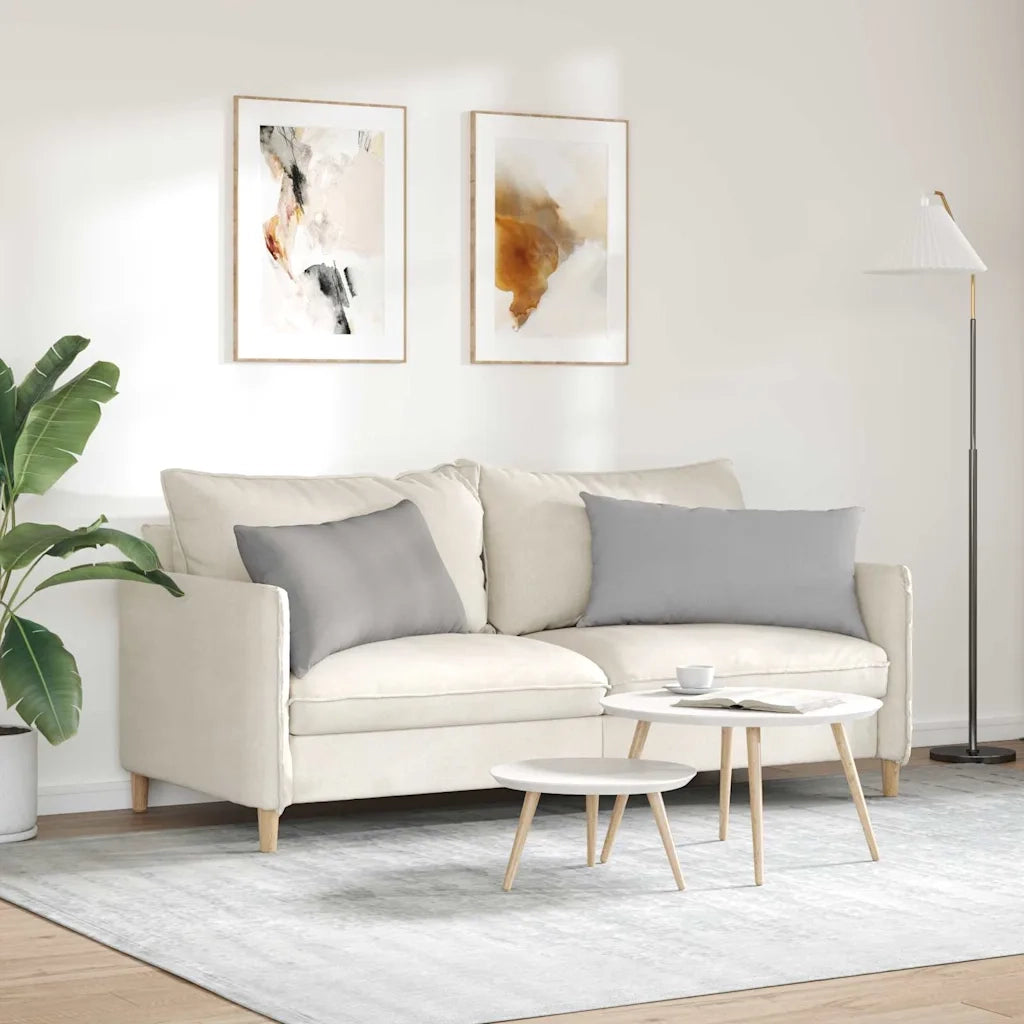 Cuscini da Divano 2 pcs Grigio Nuvola 80 x 40 cm Tessuto 42013709