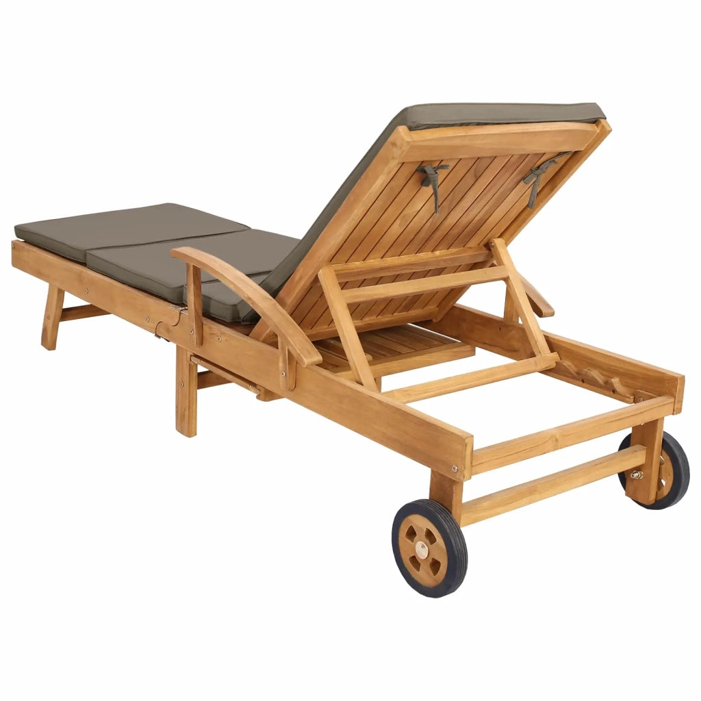 Lettino da sole 100% Poliestere Teak Solido 42032672