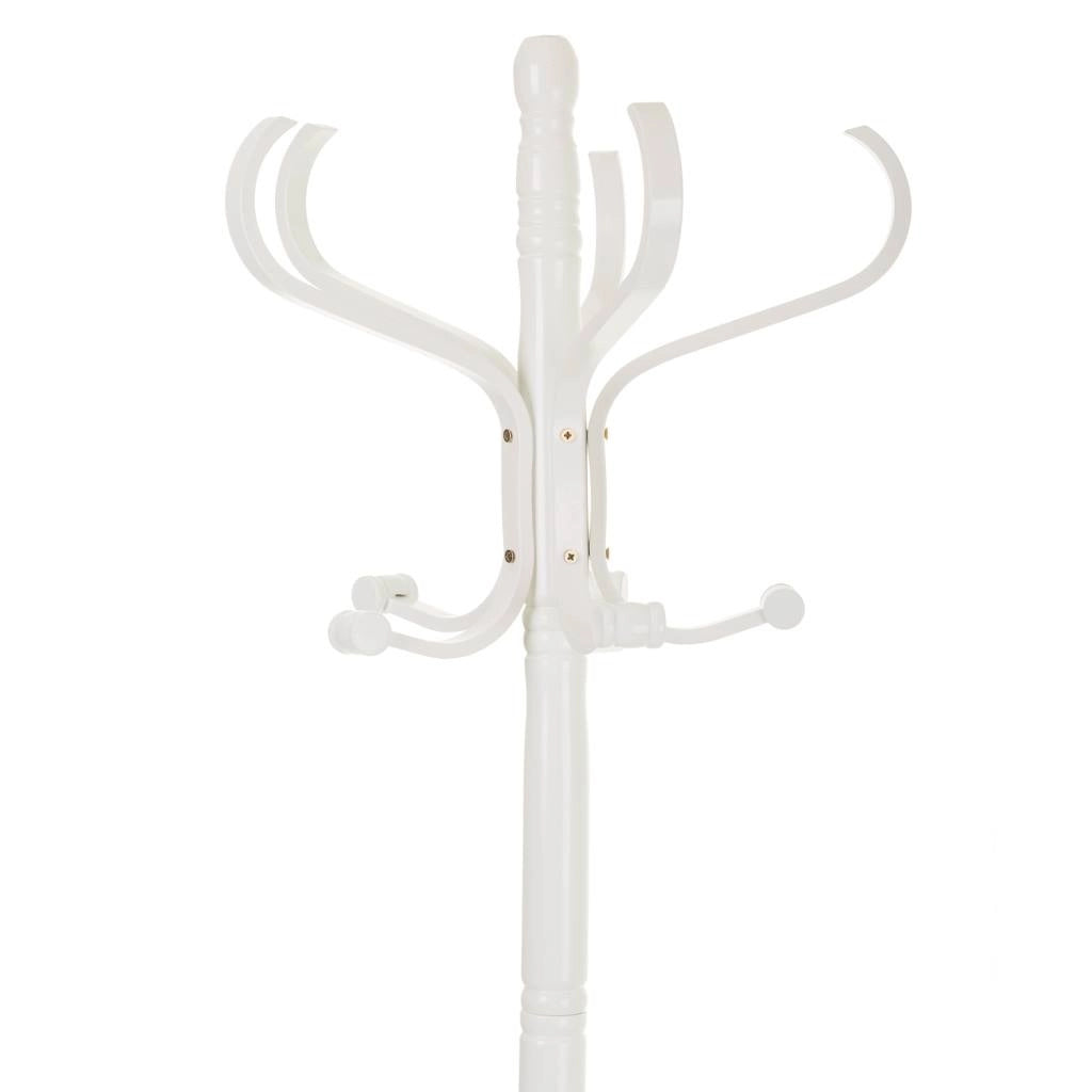 Appendiabiti da terra in legno bianco 45x45x182h