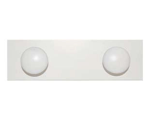 APPENDIABITI IN LEGNO 2 POSTI BIANCO  cm.9x29