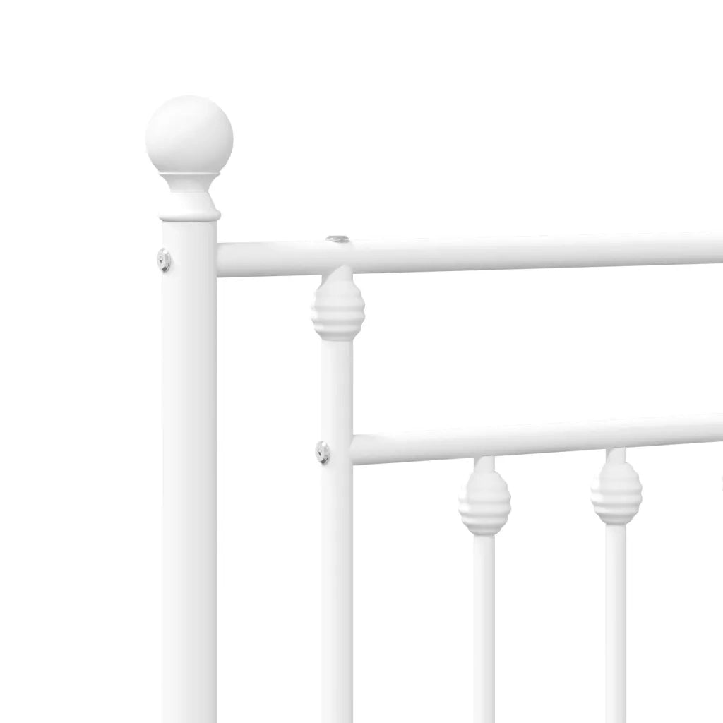 Testiera di Ricambio in Metallo Bianco 107 cm 353616
