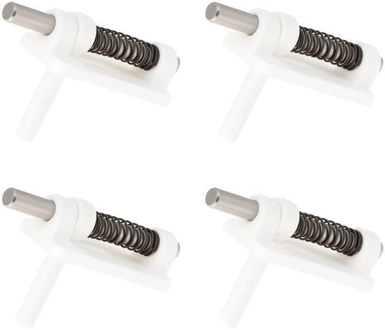 Luik Latch 4 pezzi - Piccola Luikbevestigazione - Veerslot - Adatto per RC Aeromodelli/Baia - Dimensioni 23,5mm x 13mm x 8mm - Diametro del pino 3mm - Luikslot