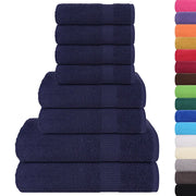 Set di asciugamani 8 pezzi FROGN blu navy 360 g/m² 137066