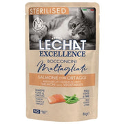 LECHAT EXCELLEN BOCCONCINI STERILISED SALMONE E ORTAGGI DA 85 GR