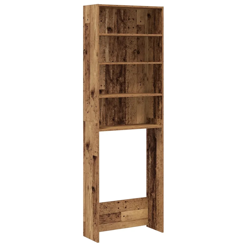 Mobile per Lavatrice Legno Antico 64x24x190 cm 856643