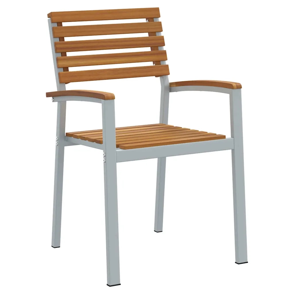 Set da Pranzo per Giardino 7 pcs Grigio 3284360