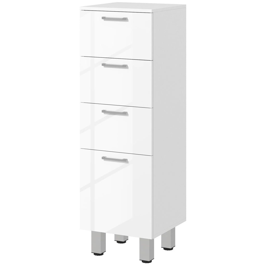 Mobile da bagno con cassetti ¨C Minimal ¨C Bianco 30x30x93