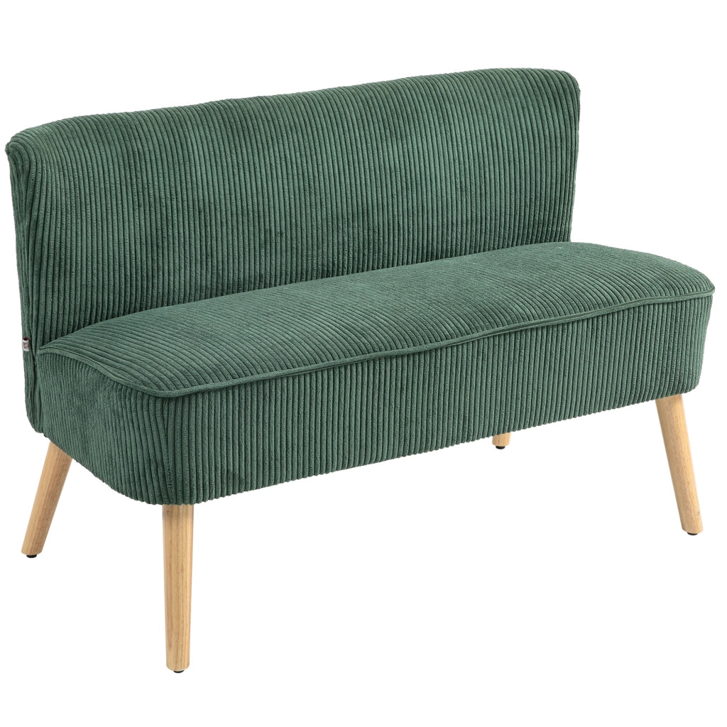 Divano 2 posti in velluto ¨C Xylo ¨C Verde 117x56,5x77 cm