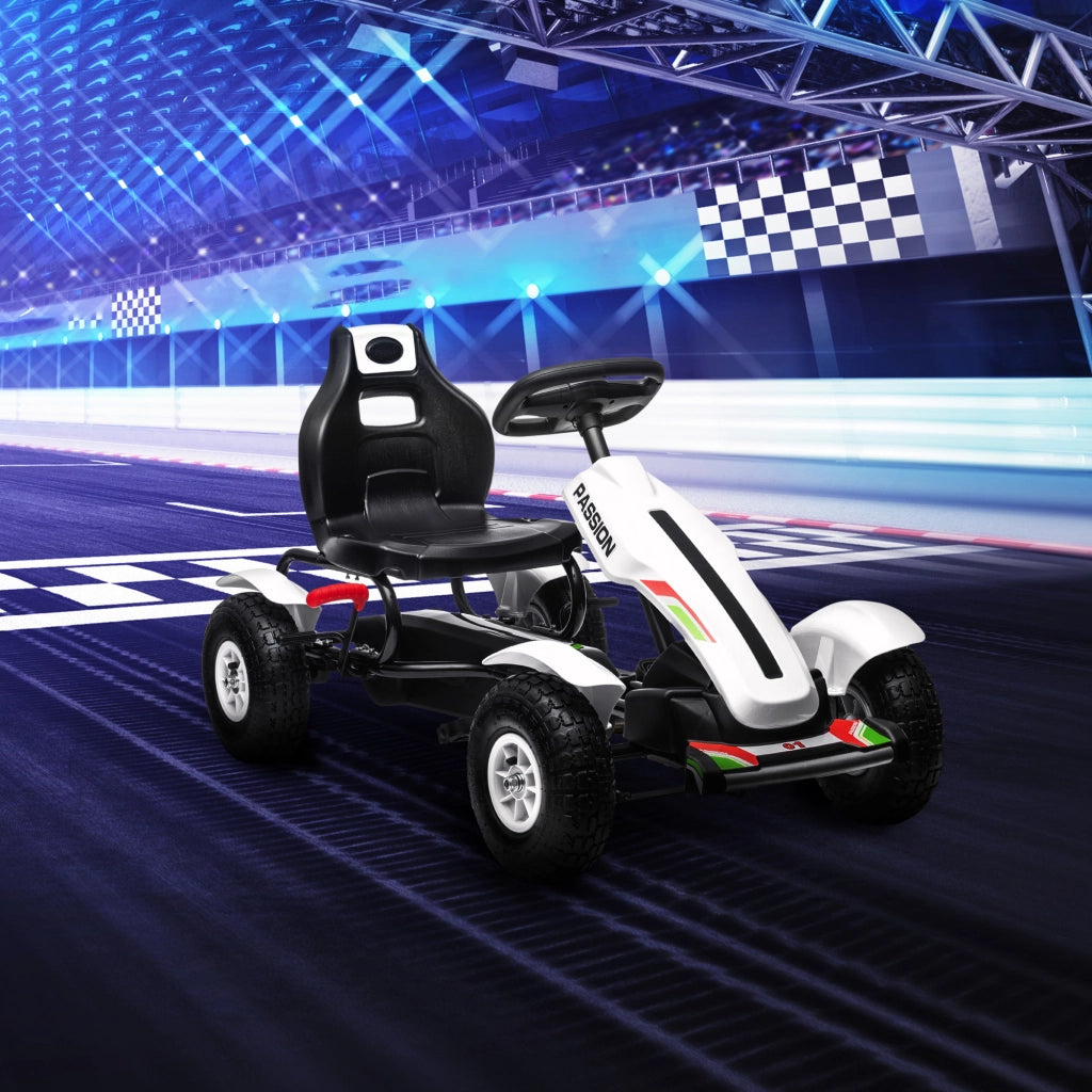 Go Kart a Pedali per Bambini ¨C Minimal ¨C Plastica e Metallo, 121x58x61 cm