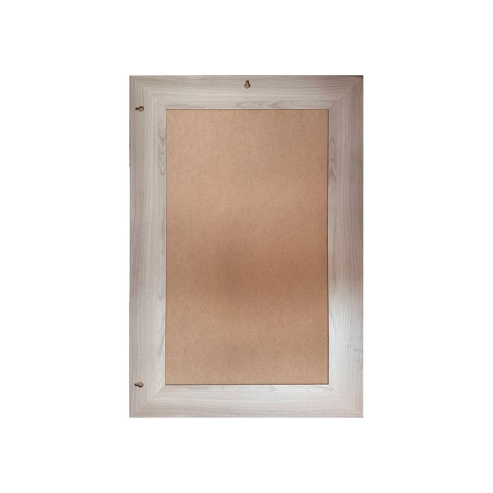 Specchiera Loto Rettangolare con Cornice Olmo Natura 102x65 cm. – Eleganza Naturale per Ogni Ambiente