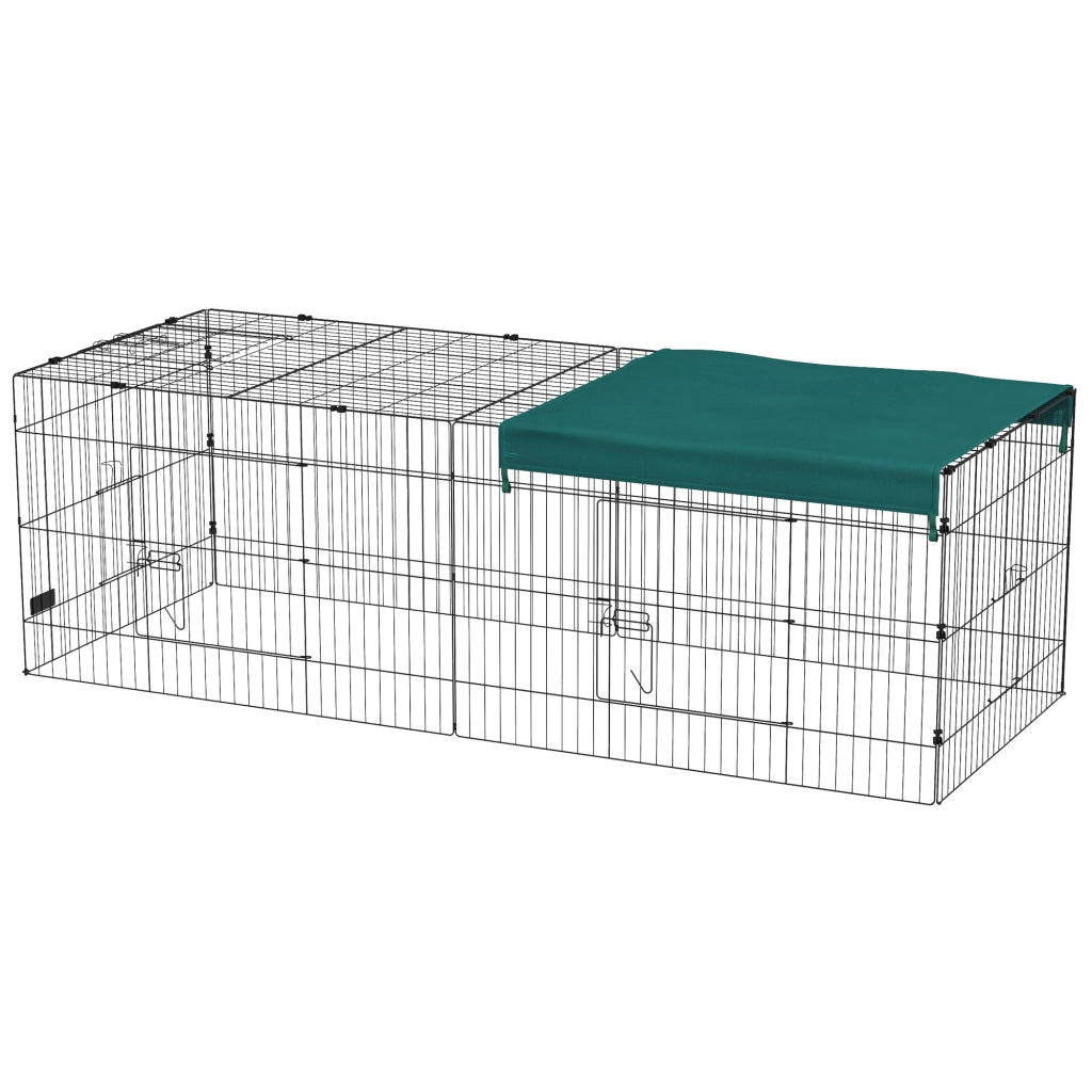 Recinto modulabile per animali ¨C zephmum ¨C verde 220x85x70 cm