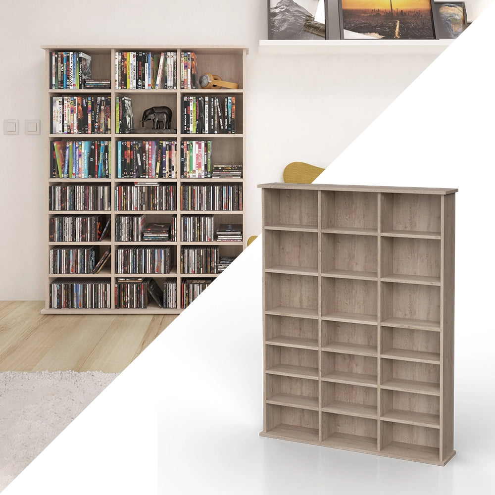 Vicco Scaffale porta cd Sonoma 105.4 x 136 cm