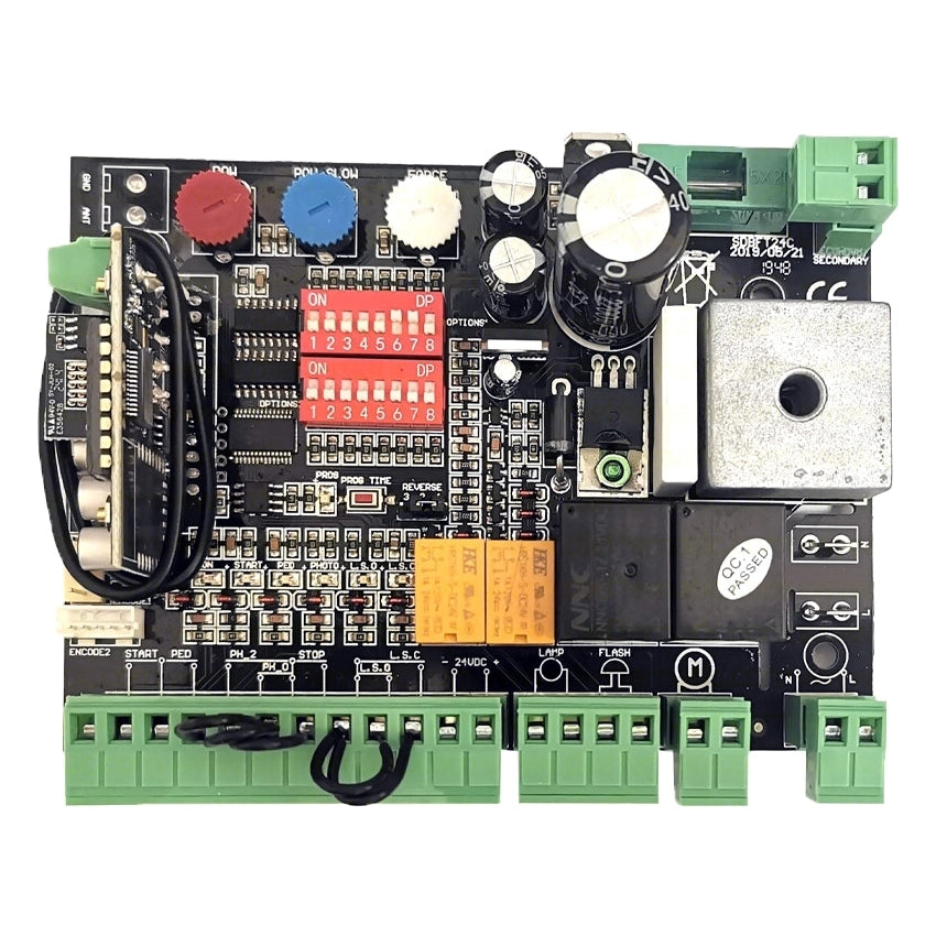 CENTRALE COMANDO 24V AUTOMAZIONE APRICANCELLO SCORREVOLE GARAGE RX INTEGRATO