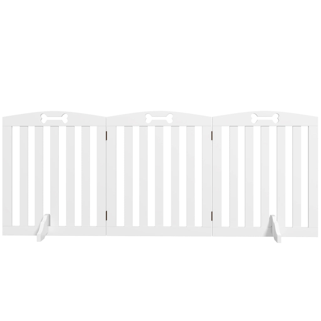Cancello per Cani ¨C Minimal ¨C Bianco 155x30x61 cm