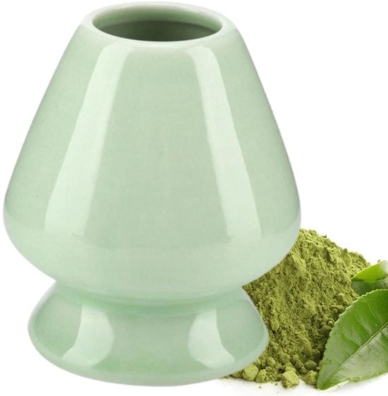 Garde per matcha standard, 1 pezzo, garde per matcha standard, contenitore ceramico per bambù, accessori (verde)