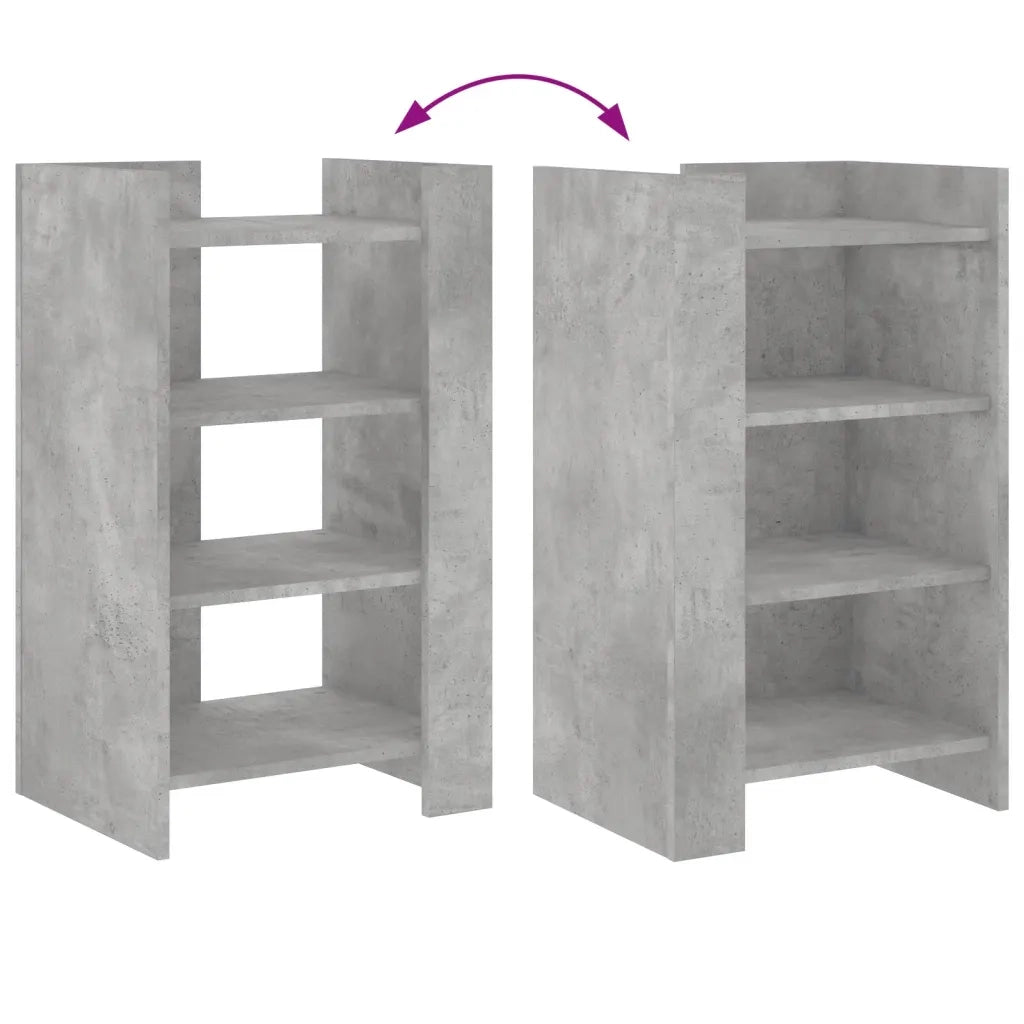 Credenza | Madia | Buffet da pranzo | Armadio da pranzo Grigio Cemento 45x35x75 cm in Legno Multistrato