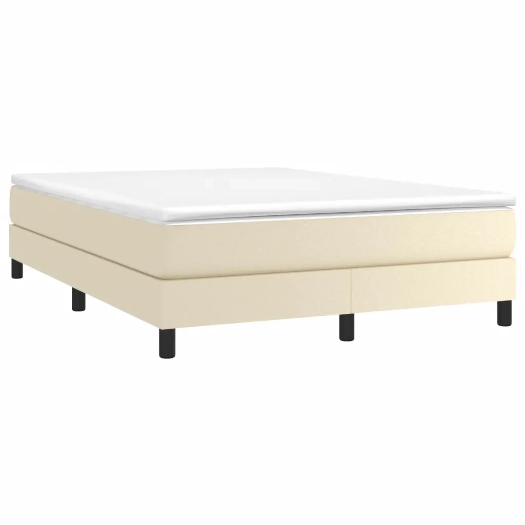 Struttura Letto a Rete a Molle Crema 140x190 cm in Similpelle 3120696
