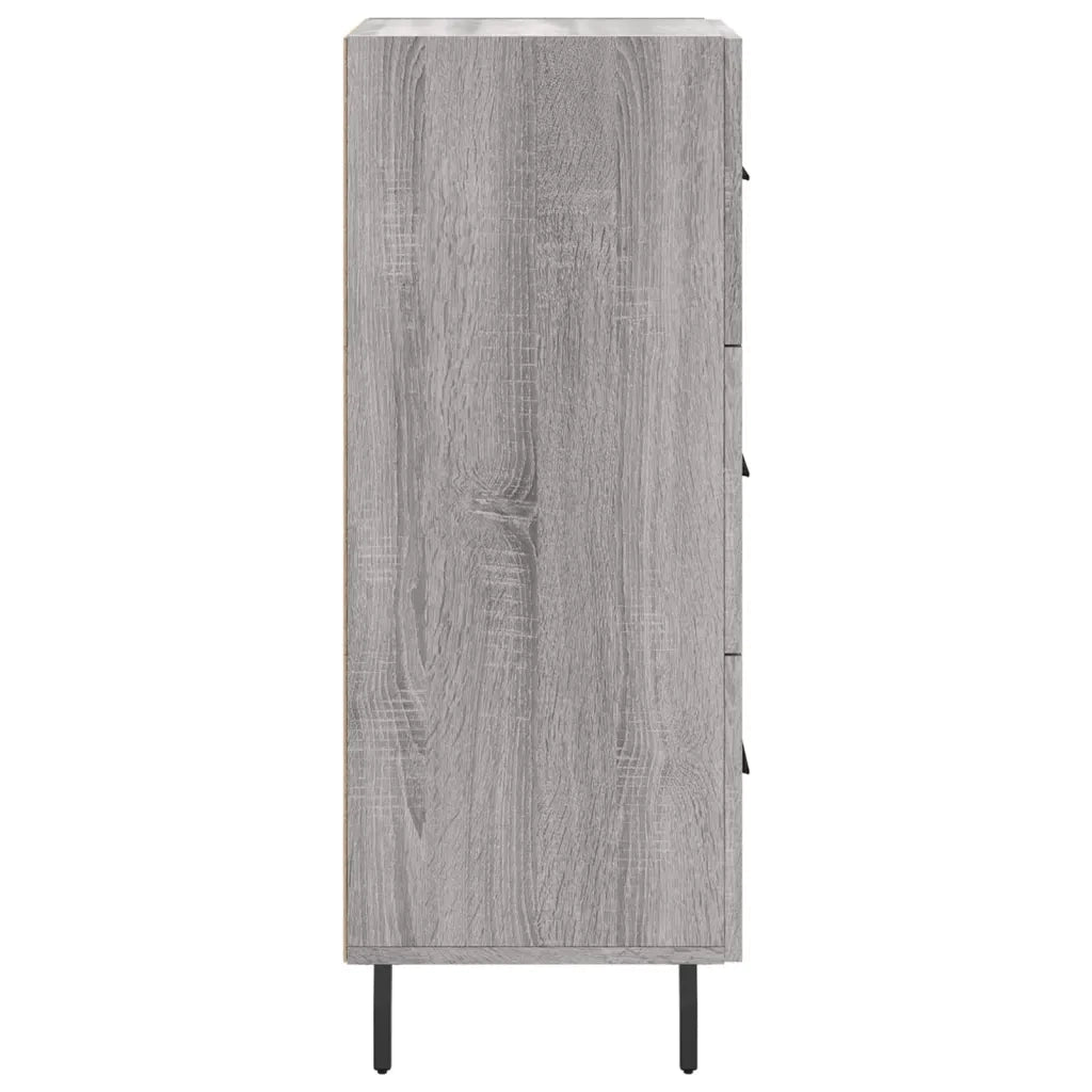 Credenza | Madia | Buffet da pranzo | Armadio da pranzo Grigio Sonoma 34,5x34x90 cm in Legno Multistrato