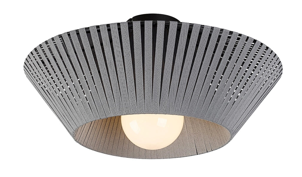 Plafoniera vintage grigia 40cm 1 luce E27 Rabalux Revan