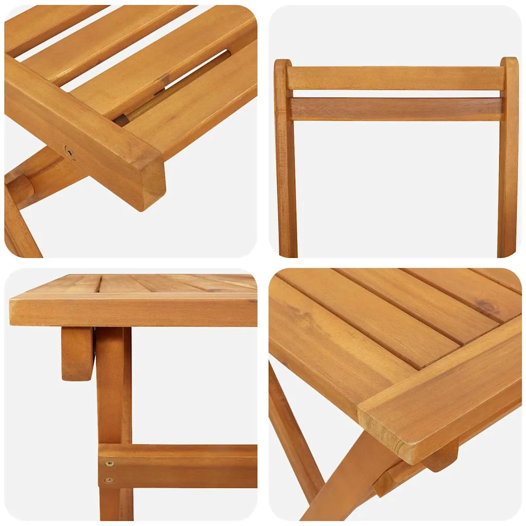 Set da Pranzo per Giardino 9 pcs Marrone 3375655