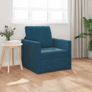 Divano letto Blu 74 x 77 x 81 cm Velluto 4106617