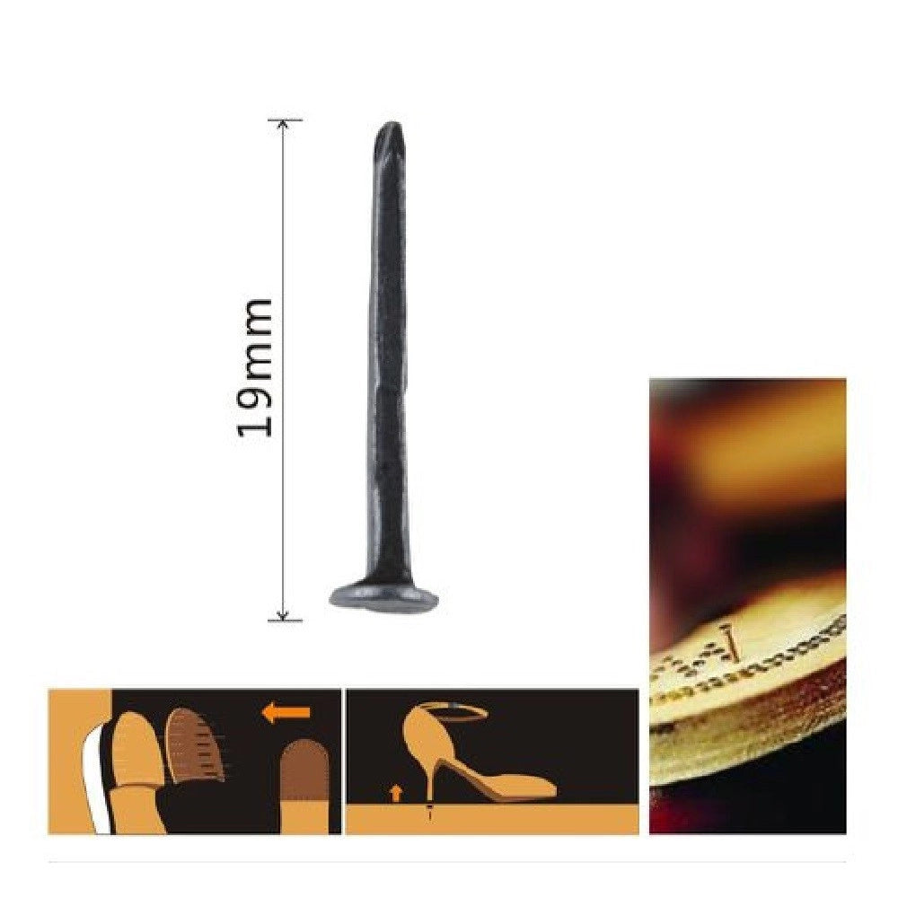Trade Shop - Set Confezione 60gr Chiodi Per Scarpe 19mm Neri Per Riparazioni Calzolaio 90889 -